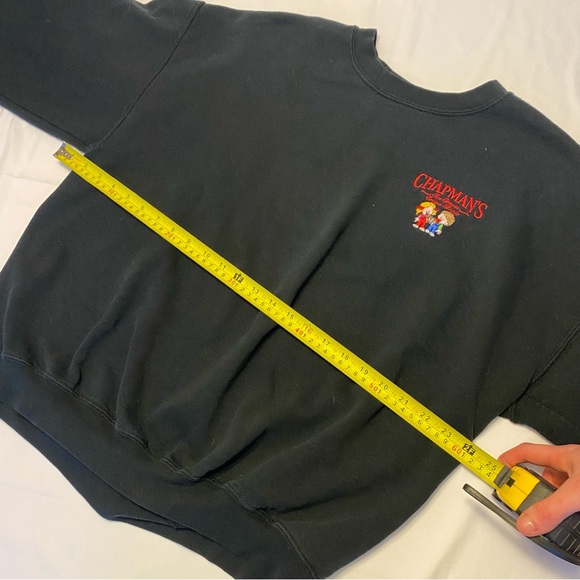 Black chapmans logo Hoodie - Picture 5 of 7